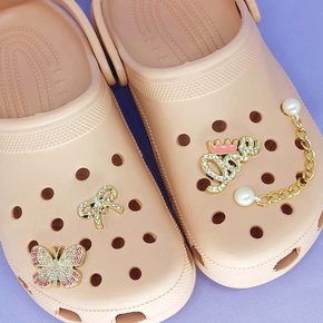 Kit Apliques de Metal ABS p/ Babuche Prontos para Aplicar