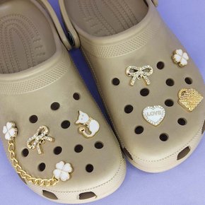 Kit Apliques de Metal ABS p/ Babuche Prontos para Aplicar