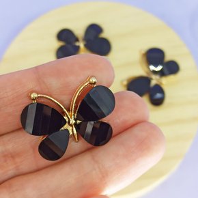 Aplique de Metal Borboleta