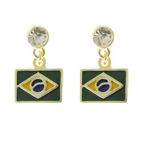 Piercing de Rebite com Pingente Brasil