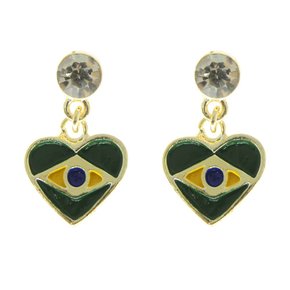 Piercing de Rebite com Pingente Brasil