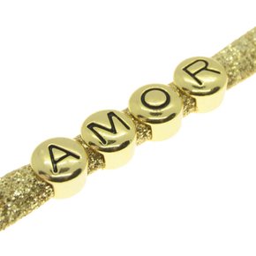 Letra com Resina Passante Ouro Preto