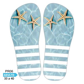 Lonita Sublimada Praia, Conchas e Mar (33 a 39/40)