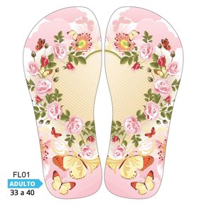 Lonita Sublimada Flores e Florais (33 a 39/40)