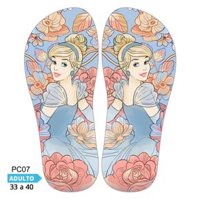 Lonita Sublimada Princesas Disney - Cinderela, Moana, Elsa e mais (33 a 39/40)