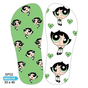 Lonita Sublimada Meninas Superpoderosas - Florzinha, Docinho e Lindinha (33 a 39/40)