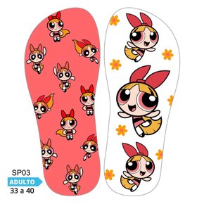 Lonita Sublimada Meninas Superpoderosas - Florzinha, Docinho e Lindinha (33 a 39/40)