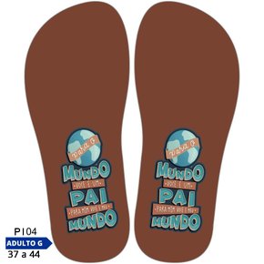 Lonita Sublimada Grande Frases e Estampas de Pai (39 a 43/44)