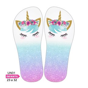 Lonita Sublimada Infantil Unicórnio (23 a 31/32)