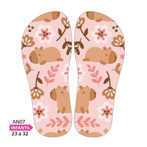 Lonita Sublimada Infantil Animais e Bichinhos (23 a 31/32)