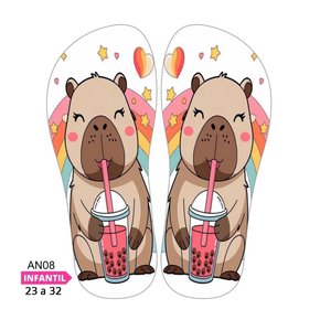 Lonita Sublimada Infantil Animais e Bichinhos (23 a 31/32)