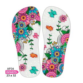 Lonita Sublimada Infantil Animais, Flores e Florais (23 a 31/32)