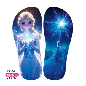 Lonita Sublimada Infantil Princesas Disney - Cinderela, Moana, Elsa e mais (23 a 31/32)