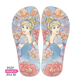Lonita Sublimada Infantil Princesas Disney - Cinderela, Moana, Elsa e mais (23 a 31/32)