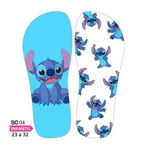 Lonita Sublimada Infantil Stitch e Angel (23 a 31/32)