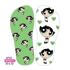 Lonita Sublimada Infantil Meninas Superpoderosas - Florzinha, Docinho e Lindinha (23 a 31/32)