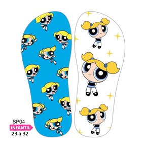 Lonita Sublimada Infantil Meninas Superpoderosas - Florzinha, Docinho e Lindinha (23 a 31/32)