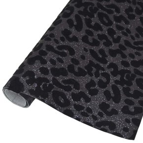 Lonita Glitter Fino Flocado Onça