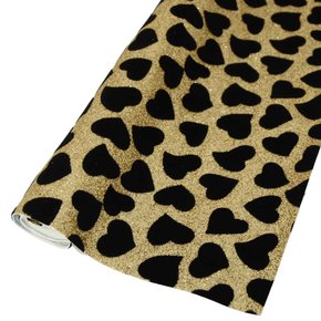 Lonita Glitter Fino Flocado Coração