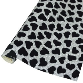 Lonita Glitter Fino Flocado Coração