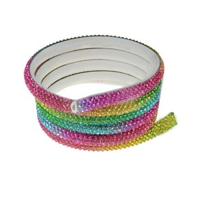 Tubo de Strass Meia Cana 06mm - metro