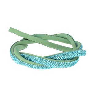 Tubo de Strass Meia Cana 08mm - metro