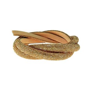 Tubo de Strass Meia Cana 10mm - metro