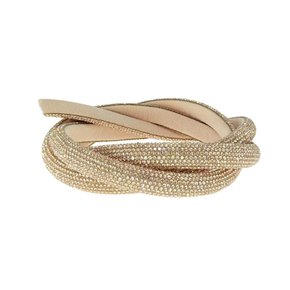 Tubo de Strass Meia Cana 10mm - metro