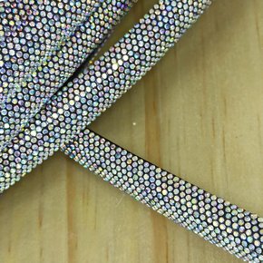 Tubo de Strass Meia Cana 12mm - metro