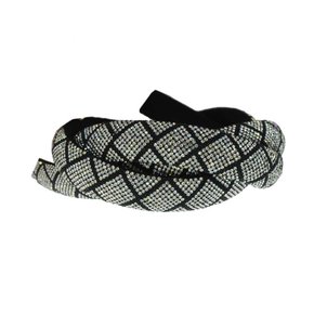 Tubo de Strass Meia Cana 15mm Geométrico Losango - metro