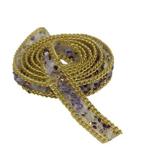 Manta de Cascalho com Corrente Dourada 15mm - metro