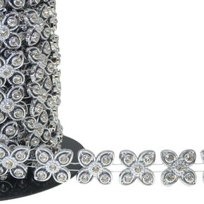 Aljofre de ABS Metalizado Florzinha 18mm