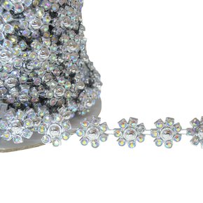 Aljofre de ABS Metalizado Florzinha 16mm