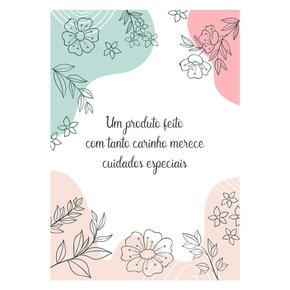 Panfleto de Cuidados Especiais 75cm x 105cm - Pct c/ 10 unidades