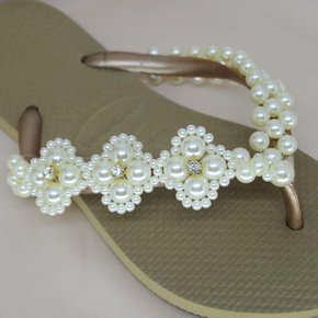 Trama de Pérolas Begônia V - Pronta pra Aplicar