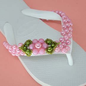 Trama de Pérolas Gérbera V - Pronta pra Aplicar