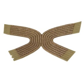 Cabedal Correia de Tecido Hanna com Strass - Pronto pra Aplicar em Solas