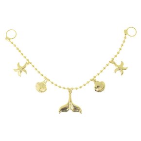 Correntinha para Cabedal Sereia com Argolas Passantes