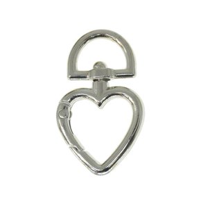 Fecho Coração para Chaveiro 25mm
