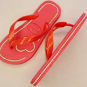 Sr.Chinelo Basic com Frisado para Fio de Strass