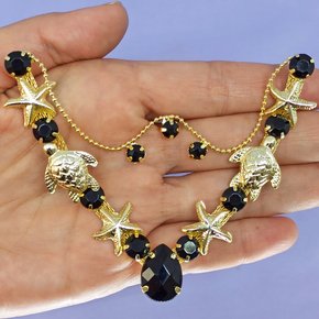 Cabedal Banhado Fundo do Mar Marjorie V com Pedrarias