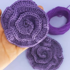 Kit de Aplique em Crochê Camélia