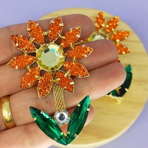 Cabedal Girassol Banhado Rebite