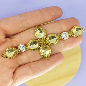 Cabedal Nívea Banhado Rebite Chaton Lemon