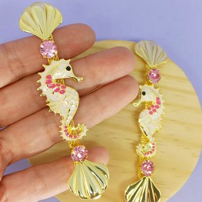 Cabedal Cavalo Marinho Banhado Rebite