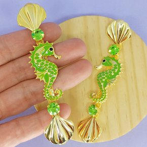 Cabedal Cavalo Marinho Banhado Rebite