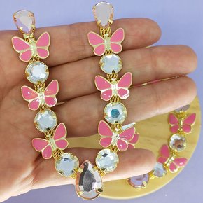 Cabedal Anita Banhado Rebite Borboletas