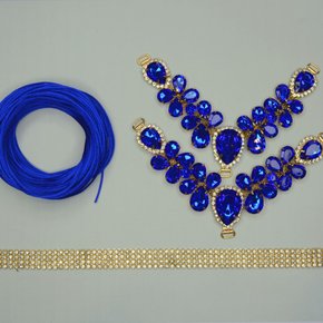 Kit Cabedal Melissa – Completo para Customização com Fio de Seda e Manta de Strass