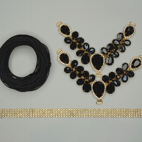 Kit Cabedal Melissa – Completo para Customização com Fio de Seda e Manta de Strass