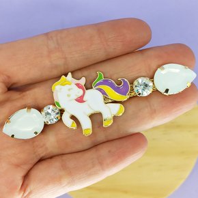 Cabedal Unicórnio Banhado Rebite